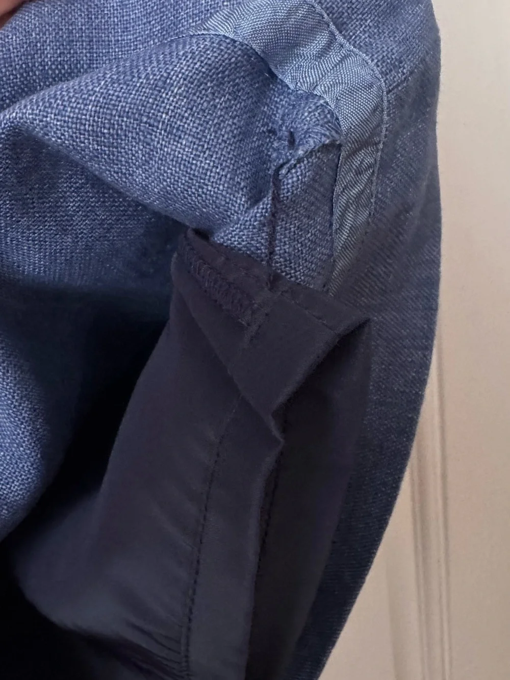 J. Crew Patch Pocket Sheath Dress in Tipped Linen